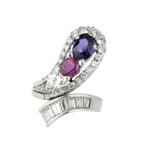 Gem Set 'Snake' Ring