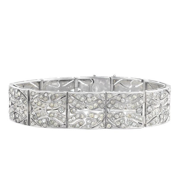 An Art Deco Silver and Paste Bracelet **SOLD** - image 1