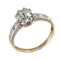 MM6506r Edwardian 1.04ct yellow gold platinum diamond single stone ring - image 1