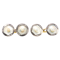 Antique Cufflinks in 14 Karat Gold with Natural Pearl, Diamonds and Mother of Pearl, Austrian circa 1900. - image 1