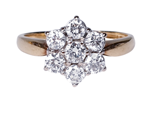 Vintage Diamond Cluster Ring  DBGEMS