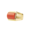A 1950s Gold Coral Ring - image 1