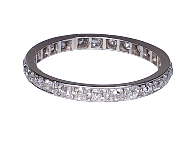Art Deco Full Hoop Diamond Eternity Ring  DBGEMS - image 1