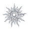 Edwardian diamond sunburst brooch - image 1