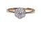 Edwardian Diamond Cluster Ring 1948   DBGEMS - image 1