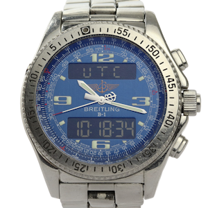 Breitling B1 A68362 Steel & Blue 44mm Mens Watch B-1