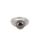 1960's, Platinum and Button shape Tahitian Pearl & Old Cut Diamond stone set Ring, SHAPIRO & Co since 1979 - image 1