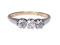 Antique Three Stone Diamond Engagement Ring  DBGEMS - image 1