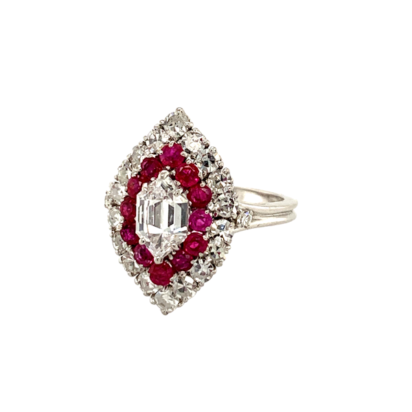 Ruby and Diamond ring - image 1