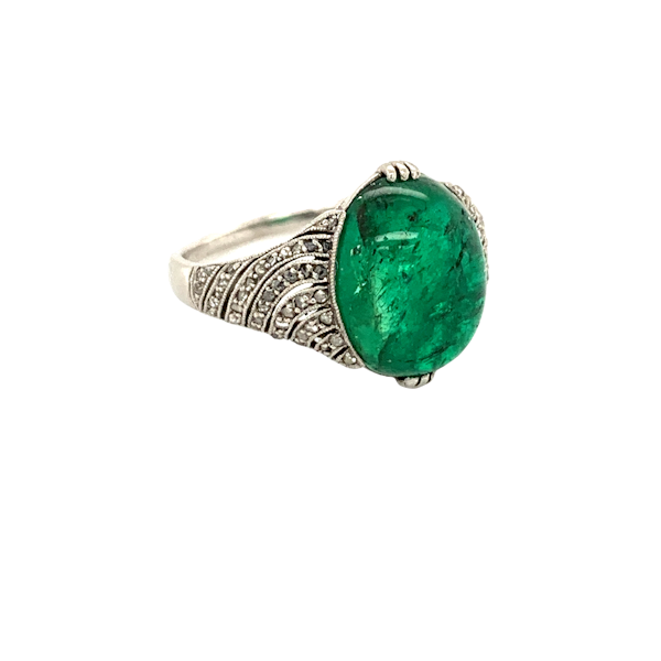 Emerald and Diamond ring - image 1