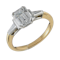 MM6503r Baguette diamond 1.43ct fine quality F/g ring yellow gold platinum - image 1