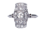 Art deco diamond engagement ring  DBGEMS - image 1