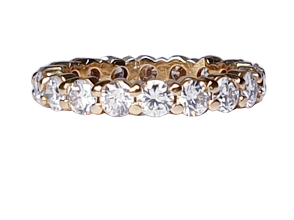 French Full Hoop Diamond Eternity Ring  DBGEMS - image 1
