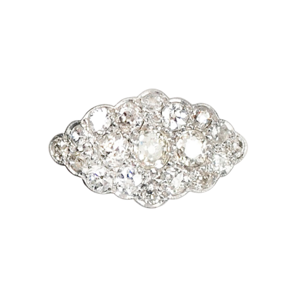 A 1910 Diamond Cluster Ring - image 1