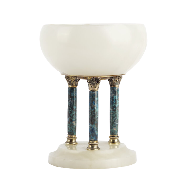 19th Century Austrian Silver Hardstone Vase - image 1
