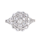 An antique Cluster Diamond Ring - image 2