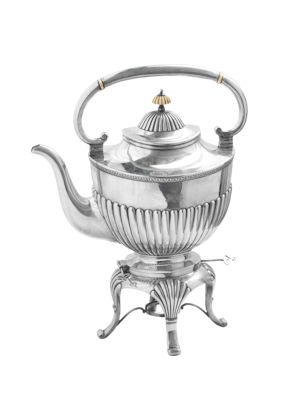 19th Century Russian Silver Kettle, Moscow c.1880, by Morozov