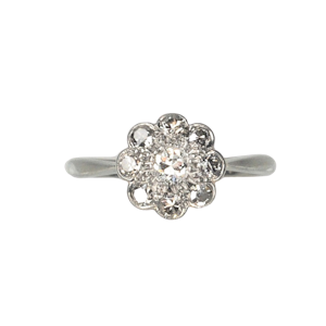 Daisy Diamond Cluster Ring