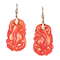 A pair of Carnelian and Pearl drop earrings - image 2