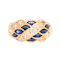 A Sapphire Diamond Lattice Bombé Ring - image 1