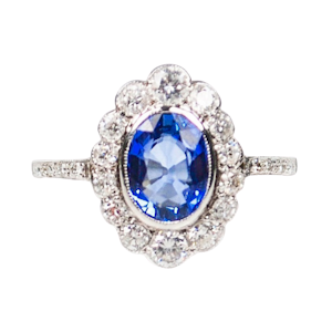 Sapphire Diamond Ring