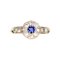 An antique Sapphire and Diamond Cluster Ring - image 3