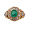 An Emerald Diamond Gold Ring - image 2