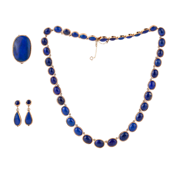 Victorian lapis lazuli suite - image 1