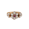 Georgian ruby and pearl ring - image 1