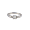 1980's, 18ct White Gold Emerald Cut & Brilliant Cut stone set Ring, SHAPIRO & Co - image 8