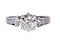1.37ct cushion cut diamond French engagement ring  DBGEMS - image 1