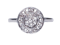 Art Deco Diamond Target Engagement Ring  DBGEMS - image 1