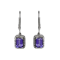 Tanzanite and Diamond Drop Earrings - image 1