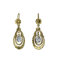 Edwardian Gold and Aquamarine Drop Earrings - image 1