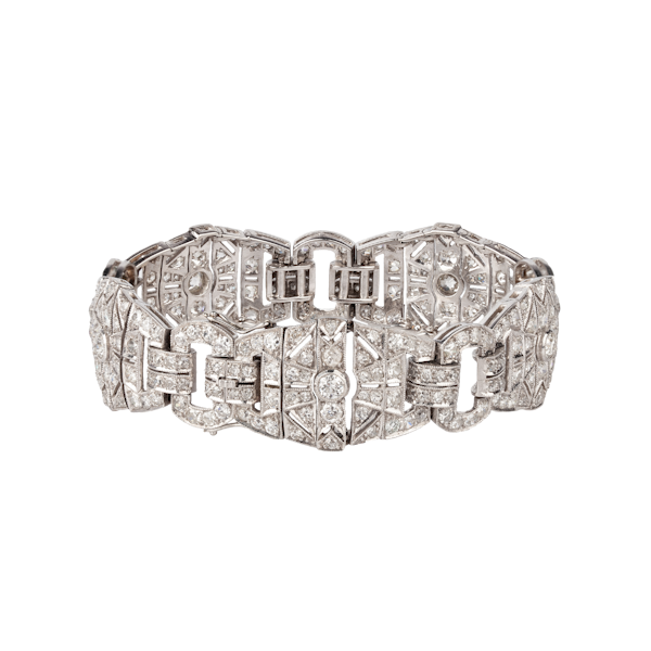 Platinum diamond bracelet circa 1930 - image 1
