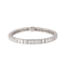 Platinum diamond baguette cut line bracelet - image 1