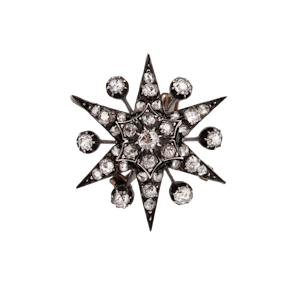 Victorian diamond star brooch/pendant - Charlotte Sayers