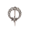 Victorian crescent and star brooch - image 1
