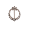 Georgian rose cut diamond crescent and star brooch - image 1