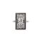 1920s diamond sapphire rectangular ring - image 1