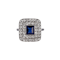 1920s sapphire diamond ring - image 1