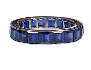 Plump Sapphire Full Hoop Eternity Ring DBGEMS