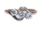Edwardian Three Stone Diamond Ring 2190  DBGEMS - image 1
