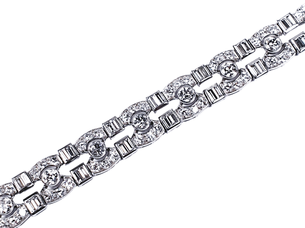 Art Deco diamond bracelet  DBGEMS - image 1
