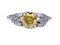 yellow diamond engagement ring  DBGEMS - image 6