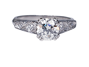 Old European Transitional Cut Diamond Ring DBGEMS