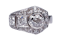 Art deco diamond dress ring  DBGEMS - image 6