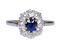 Old Cut Sapphire and Diamond Cluster Engagement Ring  DBGEMS - image 5