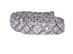 Articulated Art Deco Diamond Bracelet  DBGEMS