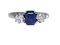 Art Deco Sapphire and Diamond Engagement Ring 3285 DBGEMS - image 5